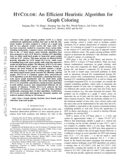 HyColor: An Efficient Heuristic Algorithm for Graph Coloring