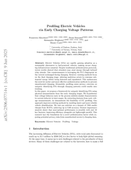 Profiling Electric Vehicles via Early Charging Voltage Patterns