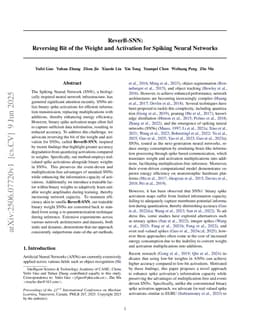 ReverB-SNN: Reversing Bit of the Weight and Activation for Spiking Neural Networks