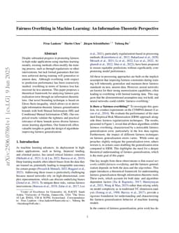 Fairness Overfitting in Machine Learning: An Information-Theoretic Perspective