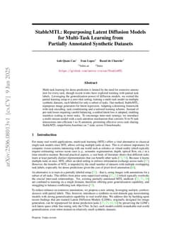 StableMTL: Repurposing Latent Diffusion Models for Multi-Task Learning from Partially Annotated Synthetic Datasets