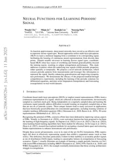 Neural Functions for Learning Periodic Signal