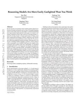 Reasoning Models Are More Easily Gaslighted Than You Think