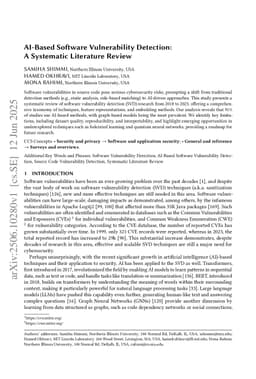 AI-Based Software Vulnerability Detection: A Systematic Literature Review