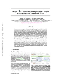 Mirage-1: Augmenting and Updating GUI Agent with Hierarchical Multimodal Skills