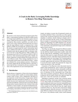 A Crack in the Bark: Leveraging Public Knowledge to Remove Tree-Ring Watermarks