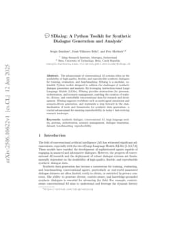 SDialog: A Python Toolkit for Synthetic Dialogue Generation and Analysis