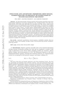 Structure and asymptotic preserving deep neural surrogates for uncertainty quantification in multiscale kinetic equations