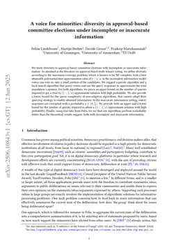 A voice for minorities: diversity in approval-based committee elections under incomplete or inaccurate information