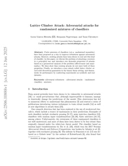 Lattice Climber Attack: Adversarial attacks for randomized mixtures of classifiers
