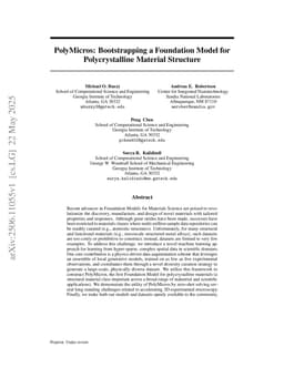 PolyMicros: Bootstrapping a Foundation Model for Polycrystalline Material Structure
