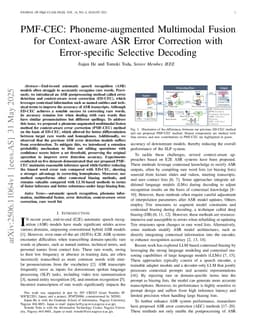 PMF-CEC: Phoneme-augmented Multimodal Fusion for Context-aware ASR Error Correction with Error-specific Selective Decoding