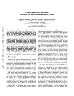 Uncovering Reliable Indicators: Improving IoC Extraction from Threat Reports