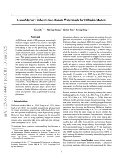 GaussMarker: Robust Dual-Domain Watermark for Diffusion Models