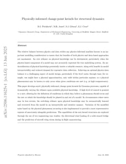 Physically-informed change-point kernels for structural dynamics
