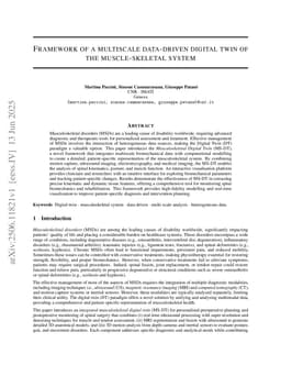 Framework of a multiscale data-driven DT of the musculoskeletal system