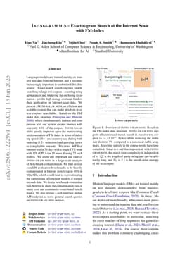 Infini-gram mini: Exact n-gram Search at the Internet Scale with FM-Index