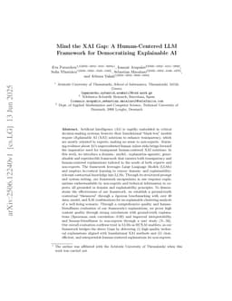 Mind the XAI Gap: A Human-Centered LLM Framework for Democratizing Explainable AI