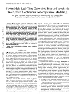 StreamMel: Real-Time Zero-shot Text-to-Speech via Interleaved Continuous Autoregressive Modeling