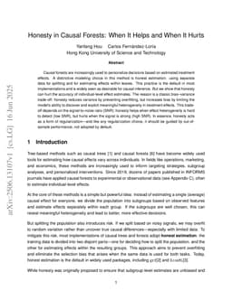 Honesty in Causal Forests: When It Helps and When It Hurts