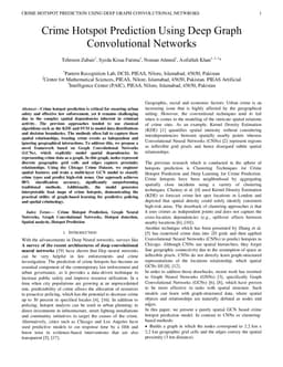 Crime Hotspot Prediction Using Deep Graph Convolutional Networks