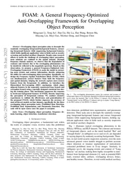 FOAM: A General Frequency-Optimized Anti-Overlapping Framework for Overlapping Object Perception