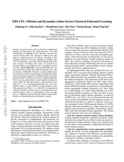 EBS-CFL: Efficient and Byzantine-robust Secure Clustered Federated Learning