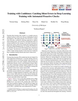 Training with Confidence: Catching Silent Errors in Deep Learning Training with Automated Proactive Checks