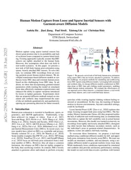 Human Motion Capture from Loose and Sparse Inertial Sensors with Garment-aware Diffusion Models