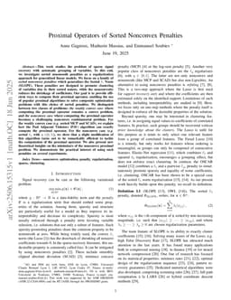 Proximal Operators of Sorted Nonconvex Penalties