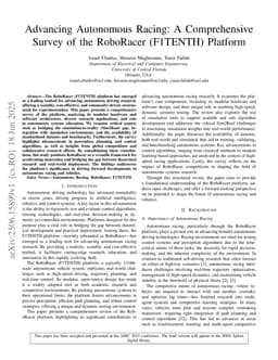 Advancing Autonomous Racing: A Comprehensive Survey of the RoboRacer (F1TENTH) Platform