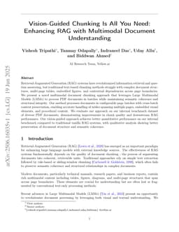 Vision-Guided Chunking Is All You Need: Enhancing RAG with Multimodal Document Understanding