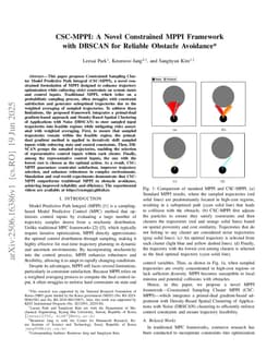 CSC-MPPI: A Novel Constrained MPPI Framework with DBSCAN for Reliable Obstacle Avoidance