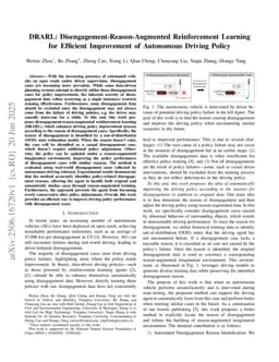 DRARL: Disengagement-Reason-Augmented Reinforcement Learning for Efficient Improvement of Autonomous Driving Policy