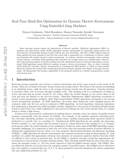 Real-Time Black-Box Optimization for Dynamic Discrete Environments Using Embedded Ising Machines