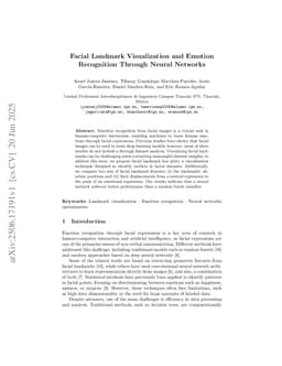 Facial Landmark Visualization and Emotion Recognition Through Neural Networks