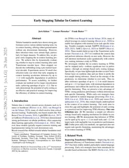 Early Stopping Tabular In-Context Learning