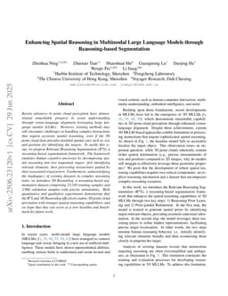 Enhancing Spatial Reasoning in Multimodal Large Language Models through Reasoning-based Segmentation