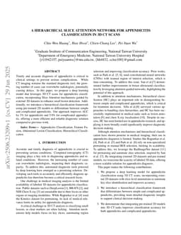 A Hierarchical Slice Attention Network for Appendicitis Classification in 3D CT Scans