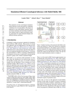 Simulation-Efficient Cosmological Inference with Multi-Fidelity SBI