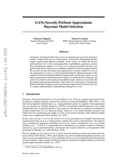 GANs Secretly Perform Approximate Bayesian Model Selection