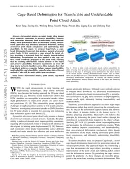 Cage-Based Deformation for Transferable and Undefendable Point Cloud Attack