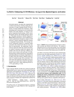 La RoSA: Enhancing LLM Efficiency via Layerwise Rotated Sparse Activation