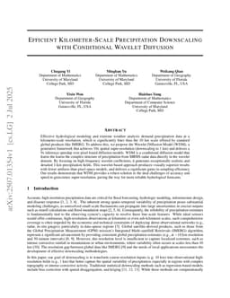 Efficient Kilometer-Scale Precipitation Downscaling with Conditional Wavelet Diffusion