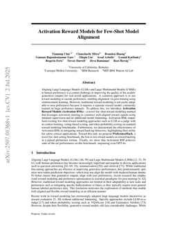 Activation Reward Models for Few-Shot Model Alignment