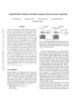 CaptionSmiths: Flexibly Controlling Language Pattern in Image Captioning