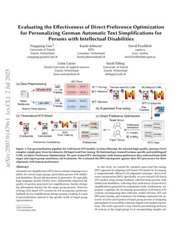 Evaluating the Effectiveness of Direct Preference Optimization for Personalizing German Automatic Text Simplifications for Persons with Intellectual Disabilities