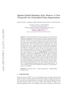 Mamba Guided Boundary Prior Matters: A New Perspective for Generalized Polyp Segmentation