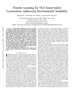 Transfer Learning for VLC-based indoor Localization: Addressing Environmental Variability