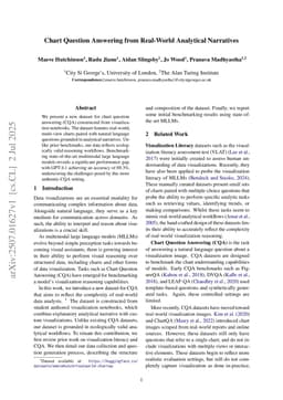 Chart Question Answering from Real-World Analytical Narratives